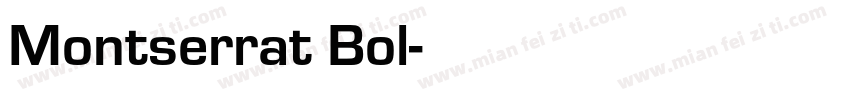 Montserrat Bol字体转换